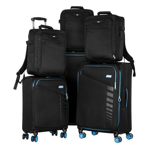 Набір валіз 2E Trek (L+M+S) TSA+ 3 Cabin (2E-SPE-TREK-SET6-BK)