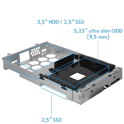 Корпус Chieftec UNI BE-10W-300 mATX , БЖ 300W, SLIM FF WHITE