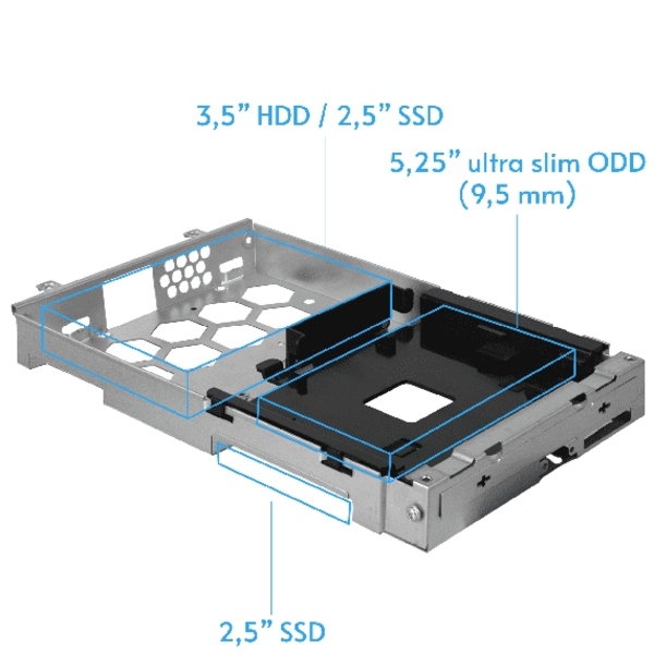 Корпус Chieftec UNI BE-10W-300 mATX , БЖ 300W, SLIM FF WHITE