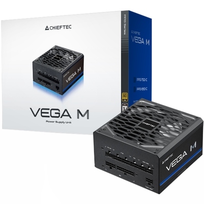 БЖ 1000W Chieftec VEGA M PPG-1000-C ATX 3.1 135mm, 80+ Gold, Fully modular, Retail