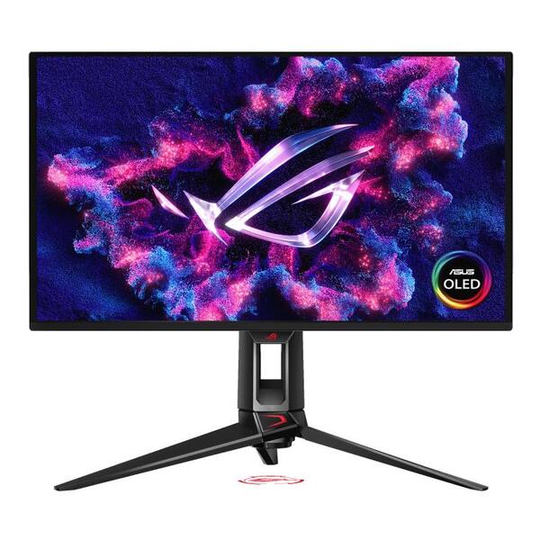 Монітор Asus 26.5" ROG Swift PG27UCDM 2xHDMI, DP, USB-C, 3xUSB, QD-OLED, 3840x2160, 240Hz, 0.03ms, DCI-P3 99%, FreeSync, Pivot, HDR400