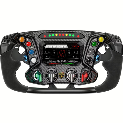 Кермо MOZA Racing Lamborghini Essenza SCV12, 31cм., екран 4.3", 8 кн. RGB, чорне