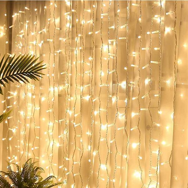 Светодиодная гирлянда ColorWay (CW-GW-300L33V) 300LED, 3x3м, штора-занавес