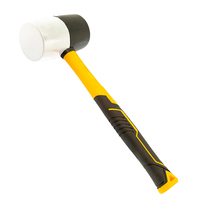 Киянка гумова чорно-біла 225г фібергласова рукоятка SIGMA (4317221)