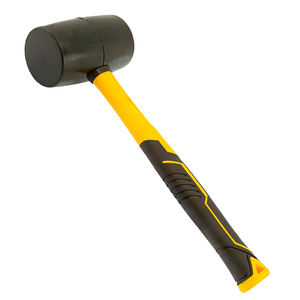 Киянка гумова чорна 680г фібергласова рукоятка SIGMA (4317371)