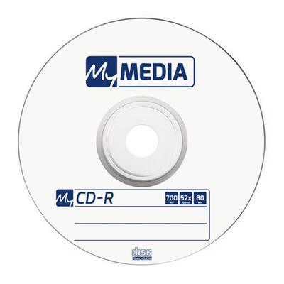 CD-R MyMedia (69201) 700MB 52x Matt Silver Wrap 50шт