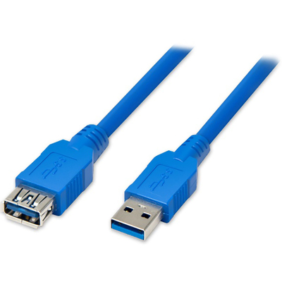 Кабель ATcom удлинитель USB 3.0 AM/AF 1.8 м blue