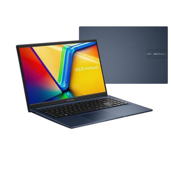 Ноутбук ASUS Vivobook 15 X1504VA-BQ3834WS 15.6" FHD IPS, Intel 5 120U, 16GB, F512GB, UMA, Win11, Блакитний