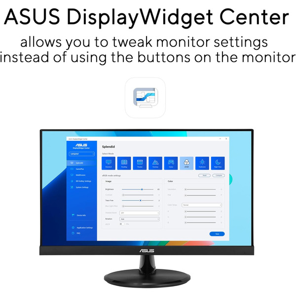 Монитор Asus 21.45" VP227HF (90LM0880-B01O71) VA Black 100Hz; 1920x1080, 1 мс, 250 кд/м2, D-Sub, HDMI