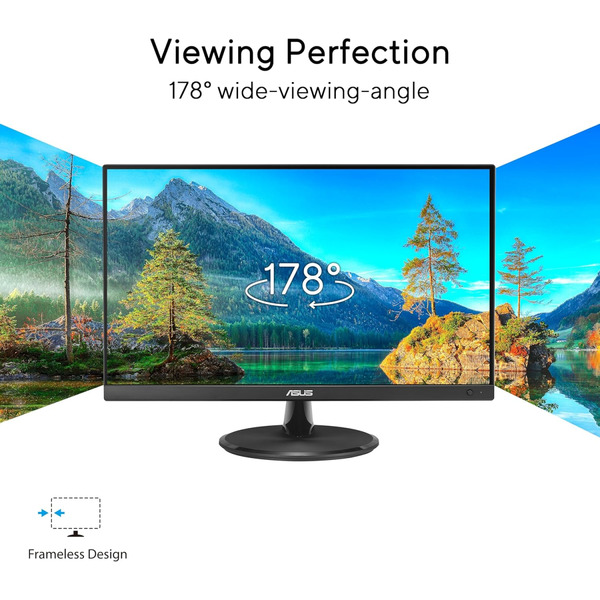 Монитор Asus 21.45" VP227HF (90LM0880-B01O71) VA Black 100Hz; 1920x1080, 1 мс, 250 кд/м2, D-Sub, HDMI