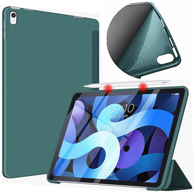 Чохол BeCover Tri Fold Soft TPU Silicone для Apple iPad Air 11" M2 2024 Dark Green (711406)