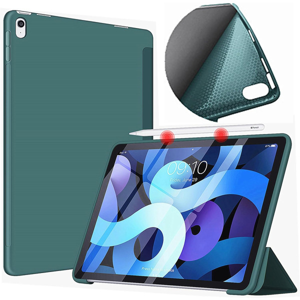 Чохол BeCover Tri Fold Soft TPU Silicone для Apple iPad Air 11" M2 2024 Dark Green (711406)