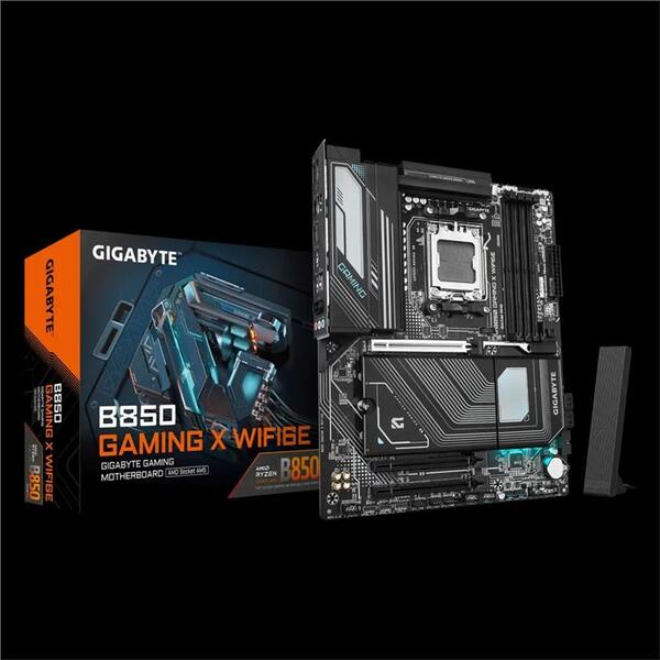 Материнська плата GIGABYTE B850 GAMING X WIFI6E sAM5 B850 4xDDR5 M.2 Wi-Fi BT HDMI DP ATX