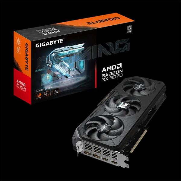 Відеокарта GIGABYTE Radeon RX 9070 GAMING OC 16G (GV-R9070GAMING OC-16GD)