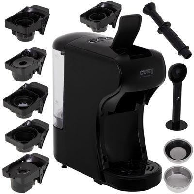 Кавоварка Camry CR 4414 black капсульна/ 1450 Вт/ 19 бар/ капсула, мелена/ чорнa