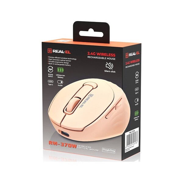 Мышь беспроводная REAL-EL RM-370W