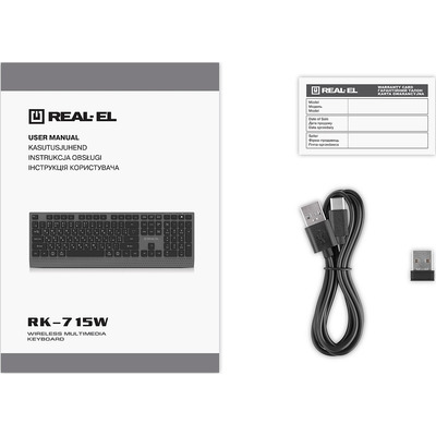 Клавиатура REAL-EL RK-715W