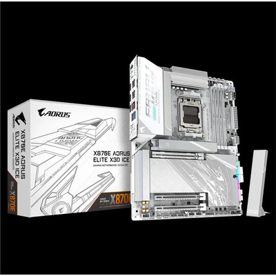 Материнская плата GIGABYTE X870E A ELITE X3D sAM5 X870 4xDDR5 M.2 Wi-Fi BT HDMI DP ATX