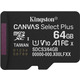 Memory card microSDXC 64Gb Kingston Canvas Select Plus Gen3 A1 C10, Retail