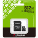 Memory card microSDXC 512GB Kingston Canvas Select Plus Gen3 C10 A1, Retail + adapter