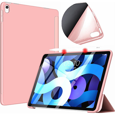 Чохол-книжка BeCover Tri Fold Soft TPU Silicone для Apple iPad Air (4/5) 2020/2022 10.9" Pink (711133)