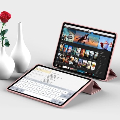 Чохол-книжка BeCover Tri Fold Soft TPU Silicone для Apple iPad Air (4/5) 2020/2022 10.9" Pink (711133)