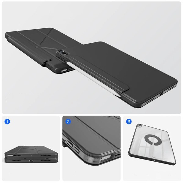 Чехол-книжка BeCover Ultra Slim Origami Flex для Apple iPad Air 13 (2024/2025) Black (712980)