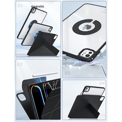 Чехол-книжка BeCover Ultra Slim Origami Flex для Apple iPad Pro 11 M4 (2024) Black (712977)