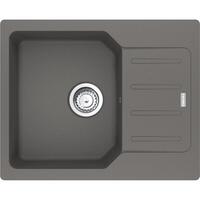 Мийка кухонна Franke City, фраграніт, прямокутник, з крилом, 620х500х190мм, чаша - 1, врізна, оборотна, UCG 611-62, сірий камінь