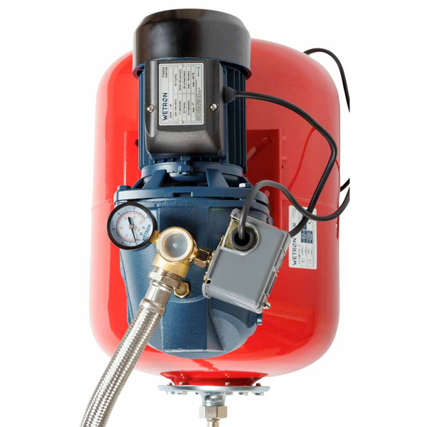 Станція 1.1кВт Hmax 45м Qmax 85л/хв (самовсмоктуючий насос) 50л Україна WETRON (775035/50)