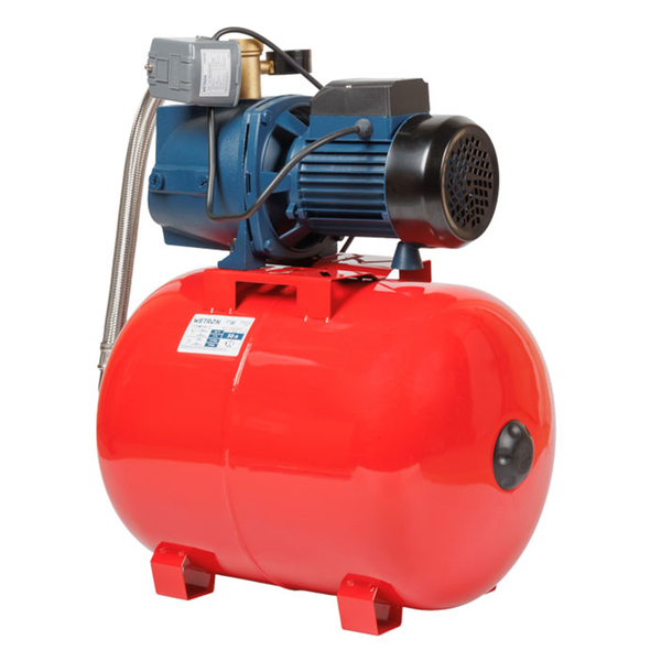 Станція 1.1кВт Hmax 45м Qmax 85л/хв (самовсмоктуючий насос) 50л Україна WETRON (775035/50)