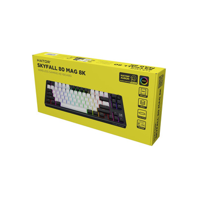 Клавиатура беспроводная Hator Skyfall 80 MAG Ultima 8K Wireless White-Black (HTK3880UA)