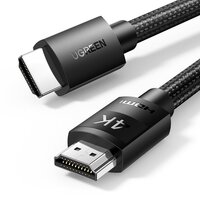 Кабель HDMI M - M, 1.0 м, V2.0 Cafule 4K, в поліуретановій оплітці HD119 UGREEN