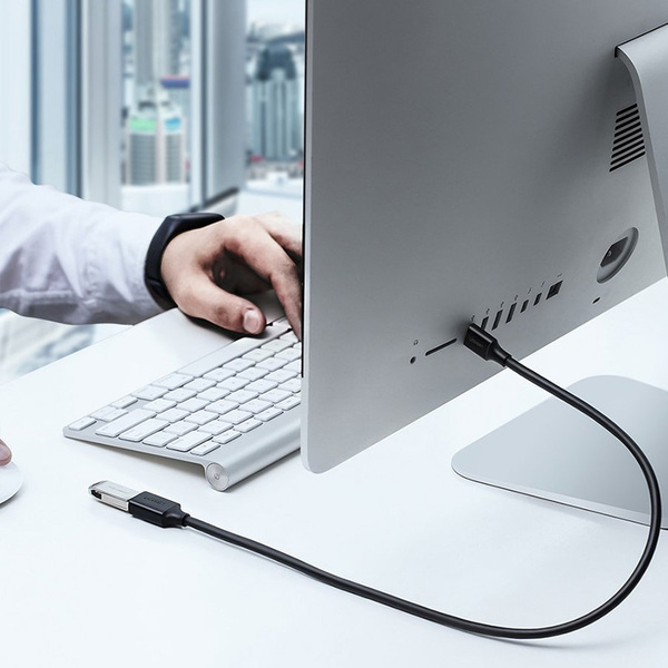 Кабель продовжувач USB 3.0 AM-AF, 3м, Connector gold-plated Чорний, US129 Ugreen