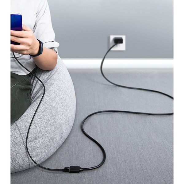 Кабель продовжувач USB 3.0 AM-AF, 3м, Connector gold-plated Чорний, US129 Ugreen