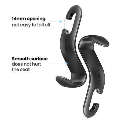 Автомобільний гачок-тримач LP104  Ugreen Чорний