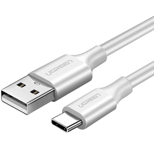 Кабель USB 2.0 AM-Type-C M, 0,5 м, 60W Nickel Plating Білий, US287 UGREEN