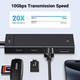 Док-станція USB3.1 Type-C --> 2xUSB + 2xUSB-C 3.2 Gen2 10Gbps 4-in-1 CM806 Ugreen