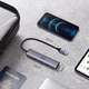 Хаб USB 3.0 -> 4хUSB 3.0 з живленням Type-C CM473 Ugreen