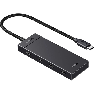 Хаб USB 3.2 Type-C -> 4хUSB-C 3.2 Gen2 10Gbps Black CM806 Ugreen