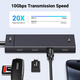 Хаб USB 3.2 Type-C -> 4хUSB-C 3.2 Gen2 10Gbps Black CM806 Ugreen