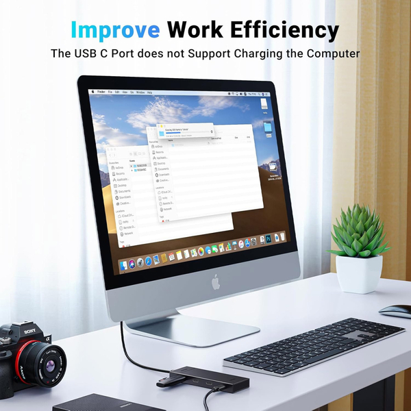 Хаб USB 3.2 Type-C -> 4хUSB-C 3.2 Gen2 10Gbps Black CM806 Ugreen