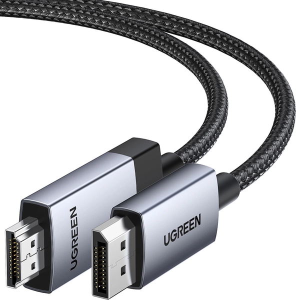 Кабель DisplayPort M - M V1.2 K@60Hz&amp;2K/144Hz &amp;1080P/240Hz  3м UGREEN DP119 чорний