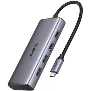 Хаб USB 3.0 Type-C -> 1хUSB-A 3.0/3хUSB-A 2.0/2xHDMI 4K 30Гц  PD  CM498 Ugreen