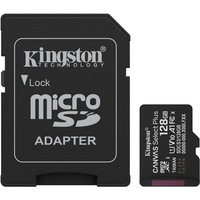 Memory card microSDXC 128Gb Kingston Canvas Select Plus Gen3 100R A1 C10, Retail