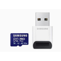 Карта пам`яті MicroSDXC 512GB UHS-I/U3 Class 10 Samsung Pro Plus R180/W130MB/s + SD-адаптер (MB-MD512SB/WW)