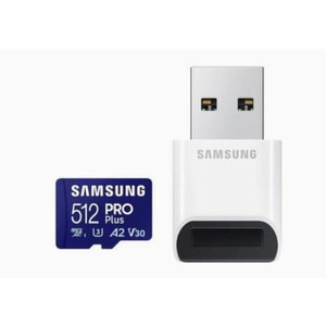Карта пам`яті MicroSDXC 512GB UHS-I/U3 Class 10 Samsung Pro Plus R180/W130MB/s + SD-адаптер (MB-MD512SB/WW)