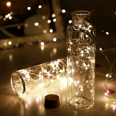 Светодиодная гирлянда ColorWay (CW-G-100L10NB) 100LED, 10м, 8 функций, теплый цвет 3AA