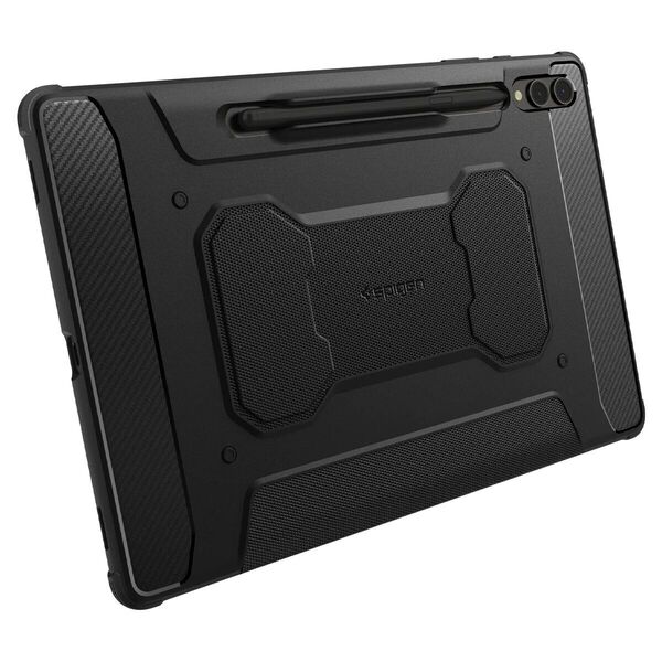 Чехол-книжка Spigen Rugged Armor Pro для Samsung Galaxy Tab S9+ 12.4 SM-X810/SM-X816 / Tab S10+ 12.4 SM-X820/SM-X826 Black (ACS06539)