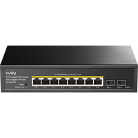 Комутатор Cudy GS1008PS2, 8-Port Gigabit PoE+ Switch with 2 Gigabit SFP slot 120W